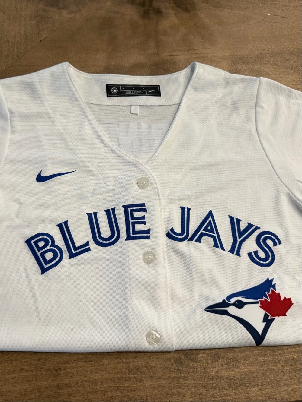 Nike White & Blue Toronto Blue Jays Jersey